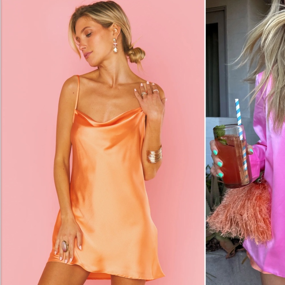 ‼️SOLD‼️Show Me Your MuMu Sabine Mini Slip Dress